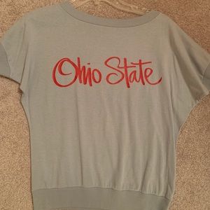 Grey Ohio State Short Tee